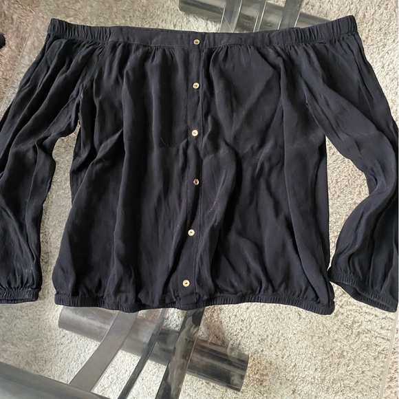 Off Shoulder Long Sleeve Top - Picture 1 of 1